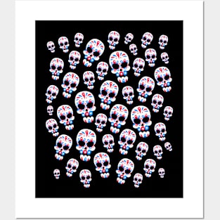 Sugar Skulls Pattern Posters and Art